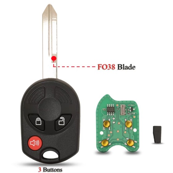 Ford 3 Button Remote Head Key 2005-2013 for OUCD6000022